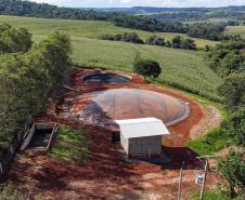Usina de BioGás - produção de energia gerada a partir, neste caso, dos dejetos de suínos -, em Medianeira, região oeste do Paraná.