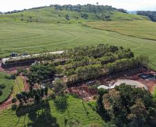 Usina de BioGás - produção de energia gerada a partir, neste caso, dos dejetos de suínos -, em Medianeira, região oeste do Paraná.