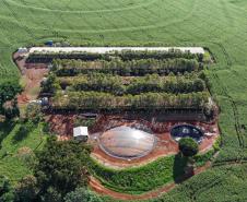 Usina de BioGás - produção de energia gerada a partir, neste caso, dos dejetos de suínos -, em Medianeira, região oeste do Paraná.