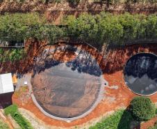 Usina de BioGás - produção de energia gerada a partir, neste caso, dos dejetos de suínos -, em Medianeira, região oeste do Paraná.