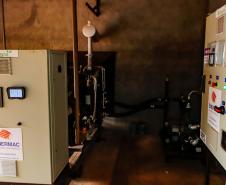 Usina de BioGás - produção de energia gerada a partir, neste caso, dos dejetos de suínos -, em Medianeira, região oeste do Paraná.
