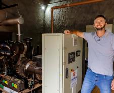 Usina de BioGás - produção de energia gerada a partir, neste caso, dos dejetos de suínos -, em Medianeira, região oeste do Paraná.
