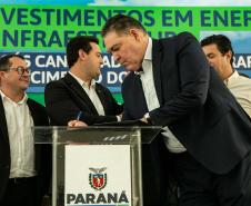 Governador Carlos Massa Ratinho Junior anunciou investimentos de R$ 505 milhões em energia e infraestrutura de gás canalizado para acelerar o crescimento do Paraná.