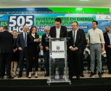 Governador Carlos Massa Ratinho Junior anunciou investimentos de R$ 505 milhões em energia e infraestrutura de gás canalizado para acelerar o crescimento do Paraná.