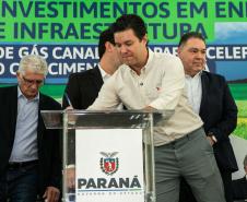 Governador Carlos Massa Ratinho Junior anunciou investimentos de R$ 505 milhões em energia e infraestrutura de gás canalizado para acelerar o crescimento do Paraná.