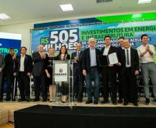 Governador Carlos Massa Ratinho Junior anunciou investimentos de R$ 505 milhões em energia e infraestrutura de gás canalizado para acelerar o crescimento do Paraná.