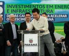 Governador Carlos Massa Ratinho Junior anunciou investimentos de R$ 505 milhões em energia e infraestrutura de gás canalizado para acelerar o crescimento do Paraná.