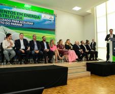 Governador Carlos Massa Ratinho Junior anunciou investimentos de R$ 505 milhões em energia e infraestrutura de gás canalizado para acelerar o crescimento do Paraná.