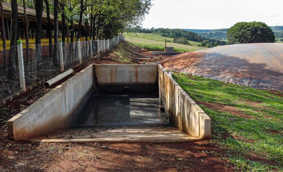 Usina de BioGás - produção de energia gerada a partir, neste caso, dos dejetos de suínos -, em Medianeira, região oeste do Paraná.