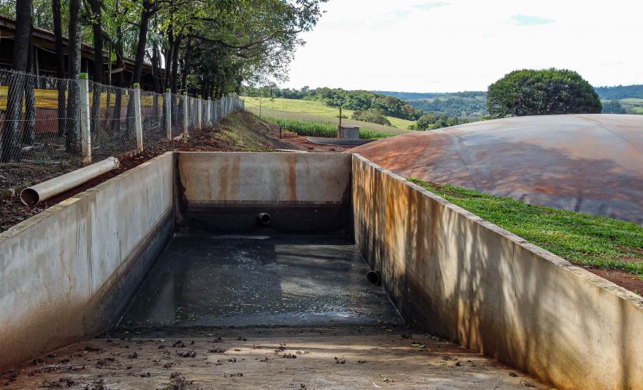 Usina de BioGás - produção de energia gerada a partir, neste caso, dos dejetos de suínos -, em Medianeira, região oeste do Paraná.