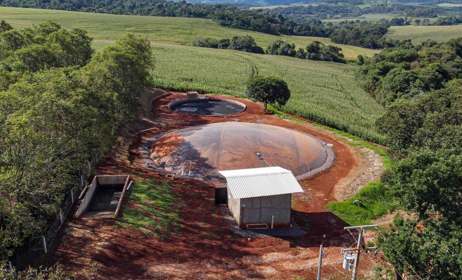 Usina de BioGás - produção de energia gerada a partir, neste caso, dos dejetos de suínos -, em Medianeira, região oeste do Paraná.