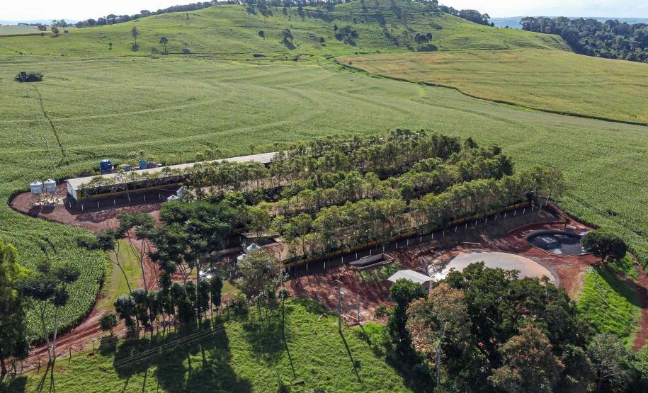 Usina de BioGás - produção de energia gerada a partir, neste caso, dos dejetos de suínos -, em Medianeira, região oeste do Paraná.