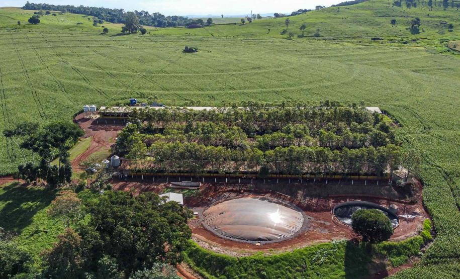 Usina de BioGás - produção de energia gerada a partir, neste caso, dos dejetos de suínos -, em Medianeira, região oeste do Paraná.