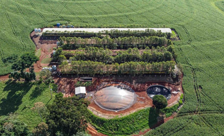 Usina de BioGás - produção de energia gerada a partir, neste caso, dos dejetos de suínos -, em Medianeira, região oeste do Paraná.