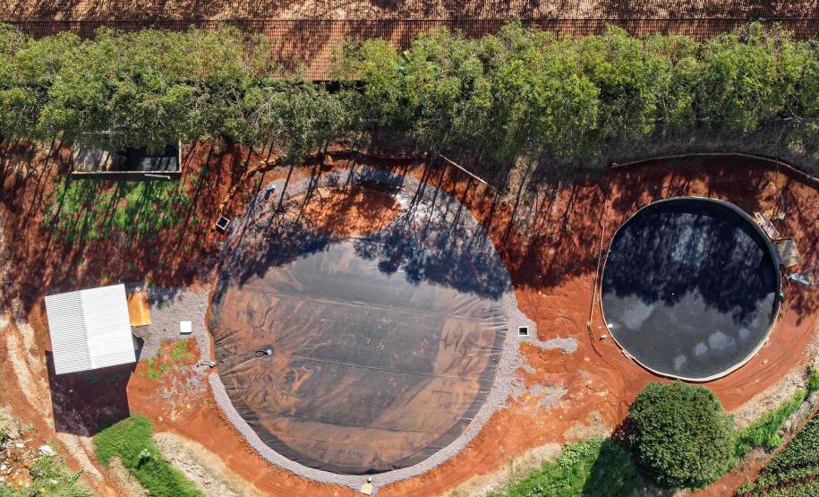 Usina de BioGás - produção de energia gerada a partir, neste caso, dos dejetos de suínos -, em Medianeira, região oeste do Paraná.