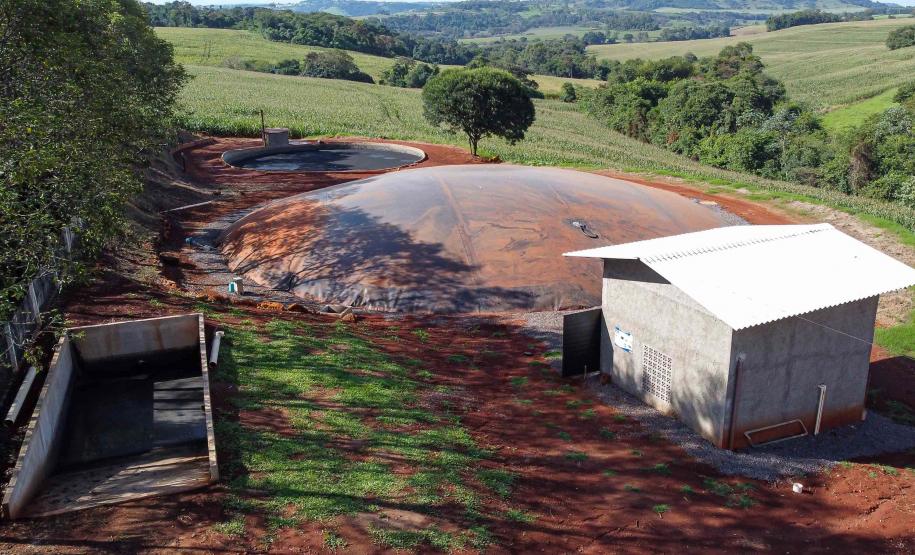 Usina de BioGás - produção de energia gerada a partir, neste caso, dos dejetos de suínos -, em Medianeira, região oeste do Paraná.