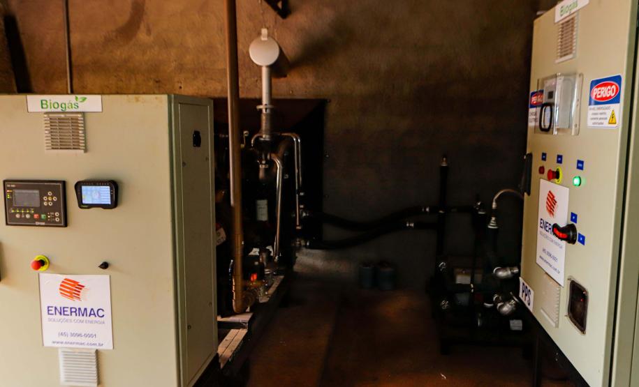 Usina de BioGás - produção de energia gerada a partir, neste caso, dos dejetos de suínos -, em Medianeira, região oeste do Paraná.